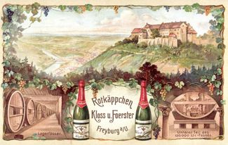 Открытка с изображением винодельни Rotkäppchen. 1935 год