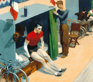 Картина Эдварда Хоппера «French Six-Day Bicycle Rider»