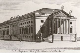 Staatsoper Unter den Linden в ее первоначальном виде. 1745 год