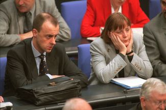 Мерц и Меркель. 2000 год